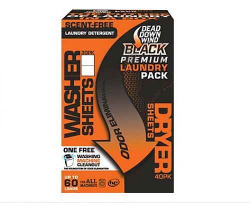 DDW BLACK PREMIUM LAUNDRY KIT DETERGENT/DRYER SHEET COMBO