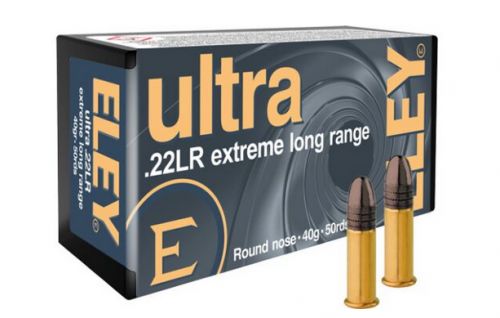ELEY ULTRA EXTREME LONG RANGE 22LR 40GR RN 50RD 100BX/CS