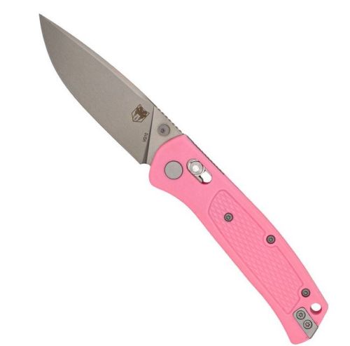 Cobratec EDC Scout Bar Lock Grivory Textured Handle VG-10 Drop Point Pink