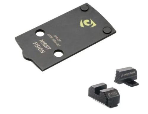 Night Fision Precision Optic Plate + ORS Sights COMBO PACK: Springfield Hellcat to 507k Footprint