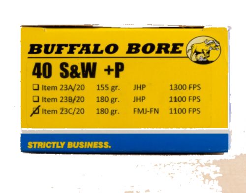 BUFFLO BR 40SW+P 180GR FMJ-FN 20/240