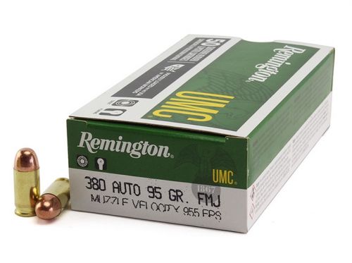 REMINGTON UMC .380 ACP 95GR MC 50RD BOX