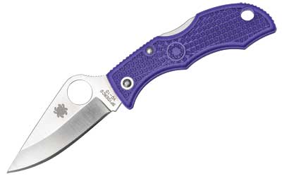 SPYDERCO LADYBUG3 PURPLE FRN PLAIN