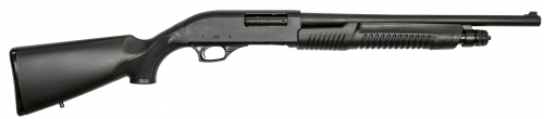 ASI PUMP ACTION 12GA 18.5 BLK 4+1