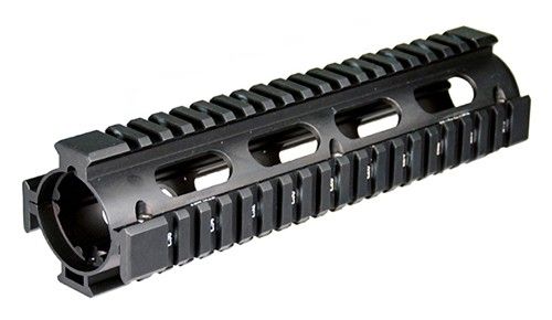 UTG PRO AR 9 308 STYLE QUAD RAIL BK