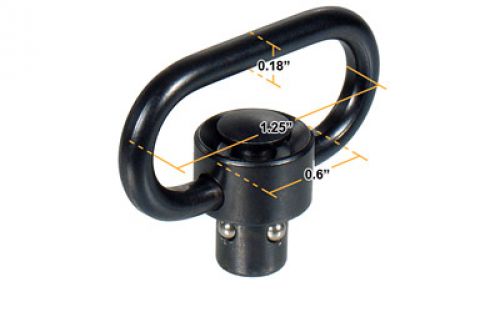 UTG BUTTON QD SLING SWIVEL 1.25 Black