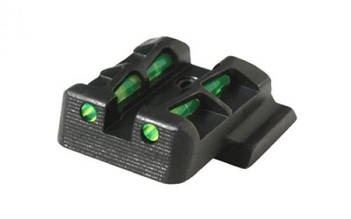 Hi-Viz LiteWave S&W M&P Shield Centerfire Rear Red/Green/Black Fiber Optic Handgun Sight