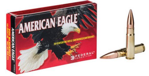 FEDERAL AMERICAN EAGLE 300 AAC BLACKOUT 150GR FMJ 20RD BOX