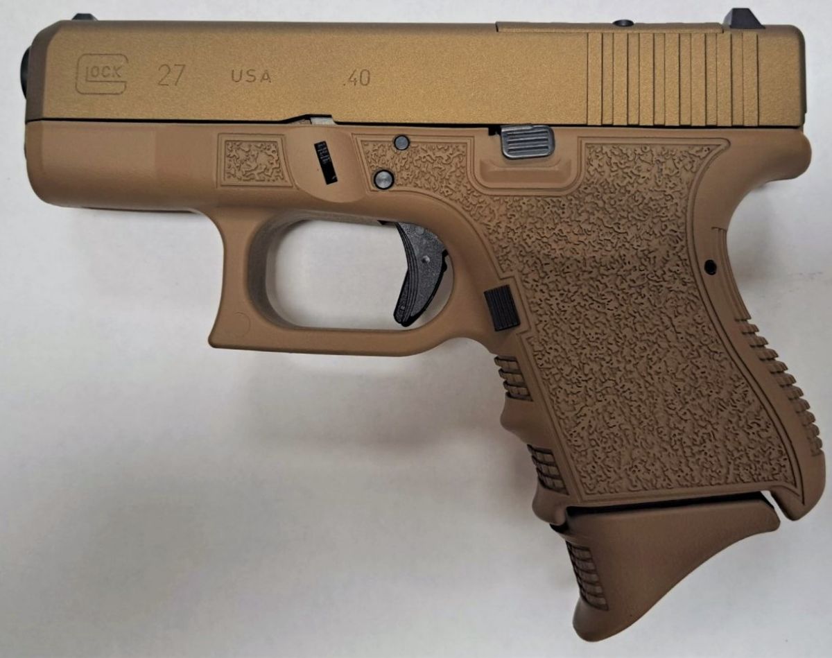Glock, 27XC Gen3, , Striker Fired, Semi-automatic, Polymer Frame Pistol, Sub-Compact, 40S&W, 3.46 Barrel, FDE Cerakote