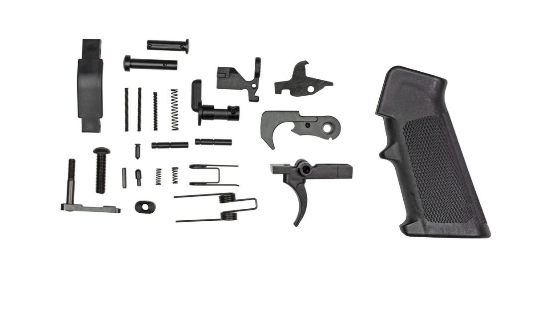 Odin Works AR-15 Enhanced Lower Parts Kit with Winter Trigger Guard and Pistol Grip Black