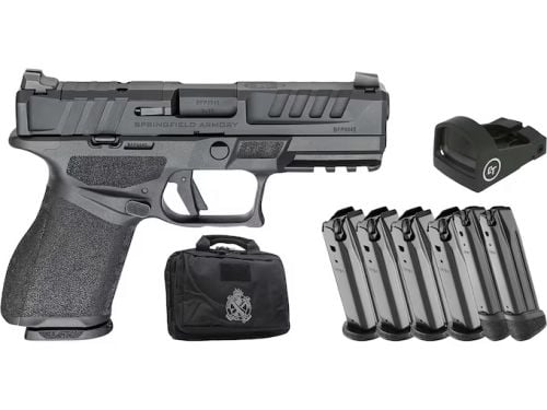 Springfield Armory Echelon 4.0C 9mm Semi Auto Pistol Gear Up Pkg, 5 Magazines, CT1500 Red Dot, Range Bag