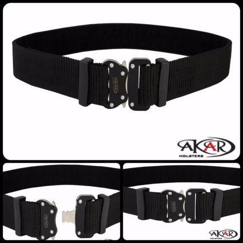 LARGE39  44 Akars Dragon Tactical Heavy Duty Nylon Cobra Buckle Gun Pistol EDC Belt 1.75