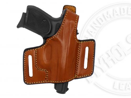 Brown OWB Quick Draw Leather Slide Holster W/Thumb-Break Fits RUGER LC9s