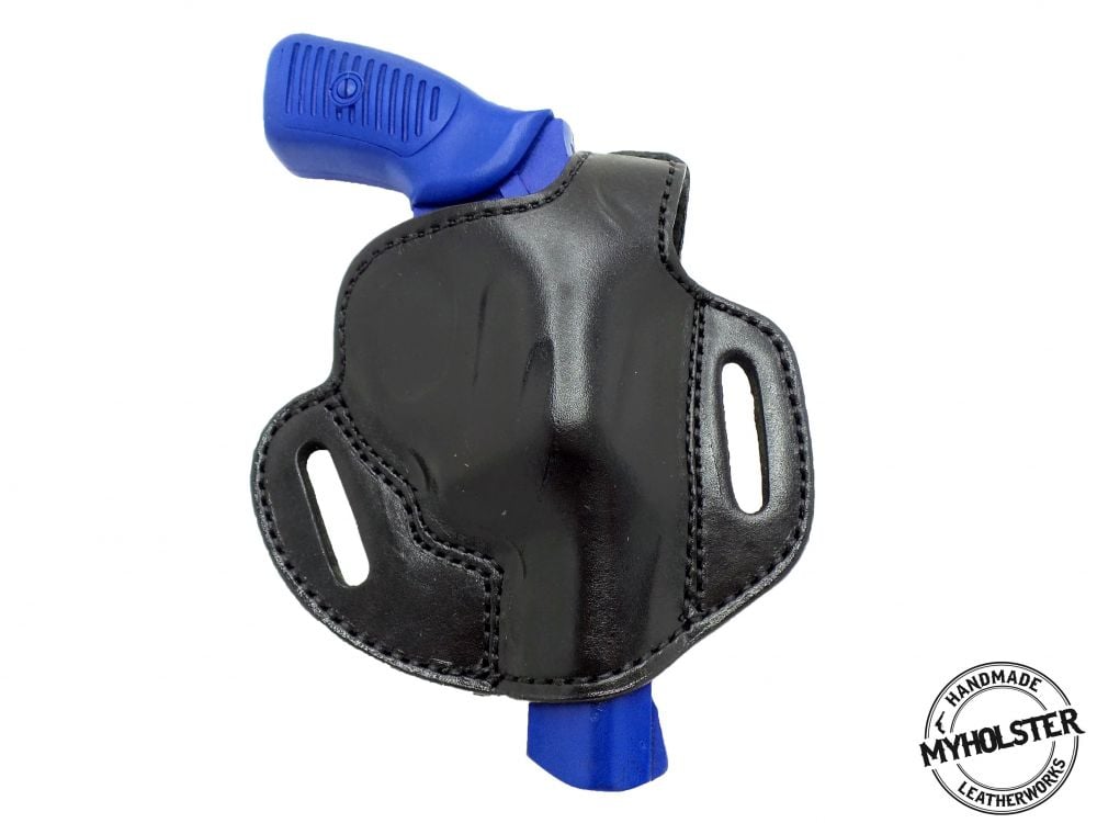 BLACK / RIGHT Ruger SP101 3? Barrel OWB Thumb Break Right Hand Leather Belt Holster - Pick Your Color and Hand