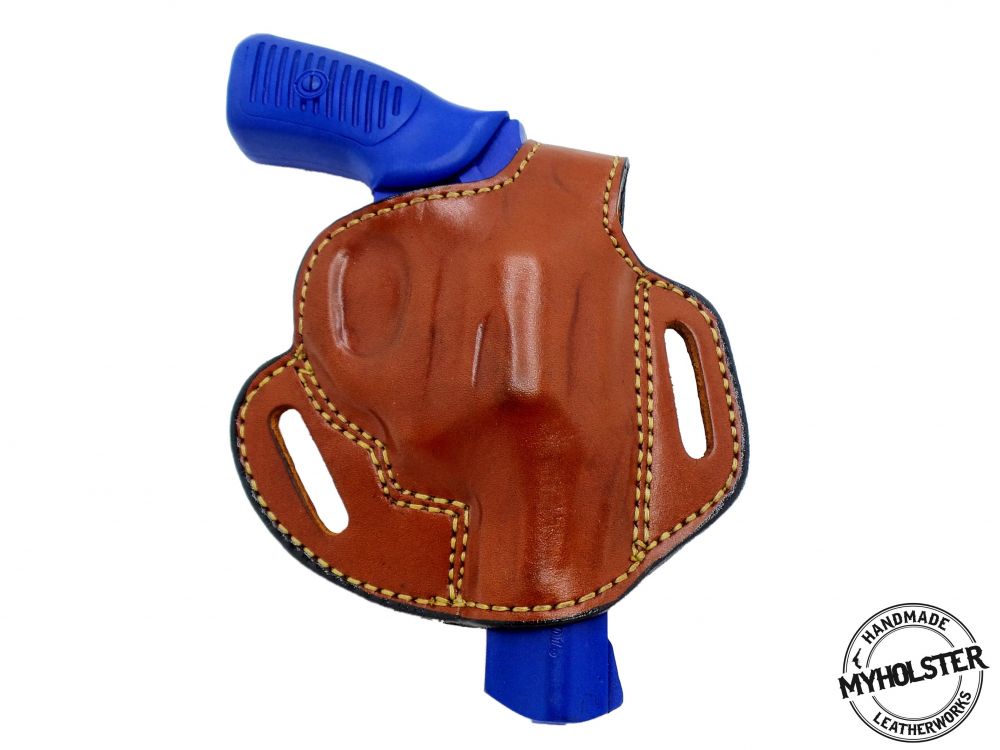 BROWN / RIGHT Ruger SP101 3? Barrel OWB Thumb Break Right Hand Leather Belt Holster - Pick Your Color and Hand