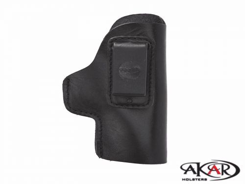 Black IWB CCW Leather Holster Right Hand Inside-the-Pants Clip-On Compatible with CZ P-07 Duty