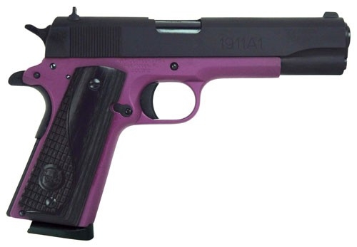 Iver Johnson 1911A1 Mil-Spec Lavender 8+1 9mm 5