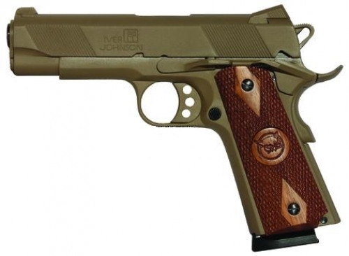 Iver Johnson 1911A1 Hawk Coyote Tan 8+1 .45 ACP 4.25