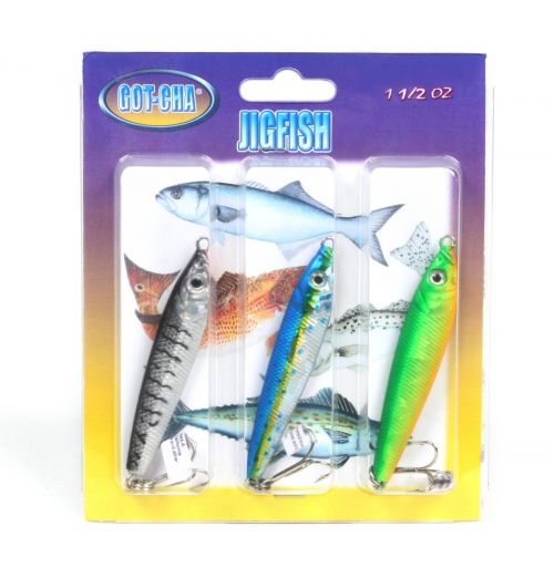 GOT-CHA JF15-3PK Jigfish Lure, 3