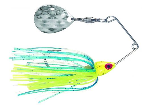 SK MINI KING Spinnerbait 1/8 Chartreuse/Blue/White