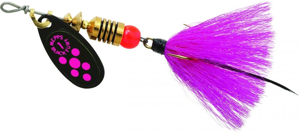 Mepps BF1T PK Black Fury In-Line