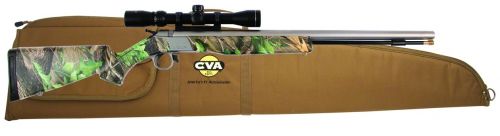 CVA WOLF 50CAL SS CAMO 3-9X32 W/CASE