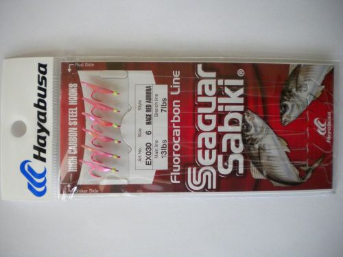 Hayabusa EX030-6 Sabiki Seaguar Red