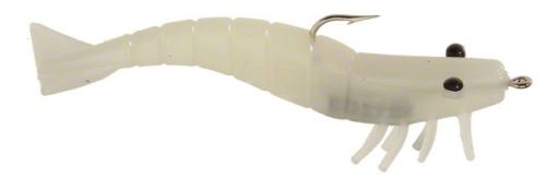 DOA Shrimp Lure, 4, 1/2oz Glow Fluorescent