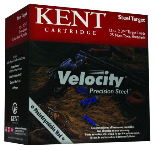 KENT AMMO 12 GAUGE 2 3/4IN 7/8OZ #7 VELOCITY STEEL (25 ROUNDS PER