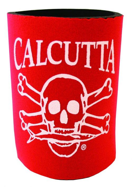 Calcutta Can Cooler Red w/Wht