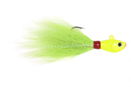 Sea Striker Bucktail Jig Chartreuse Tail Chartreuse Head