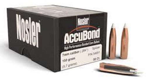 Nosler AccuBond Rifle Bullets, 7mm 150 Gr AccuBond 50Bx