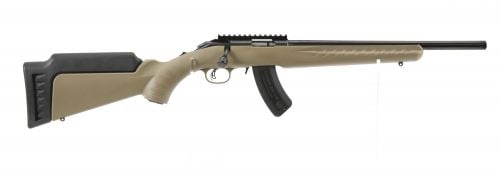 Ruger American Rimfire 17 HMR 16 Threaded Barrel, FDE Stock, 15+1