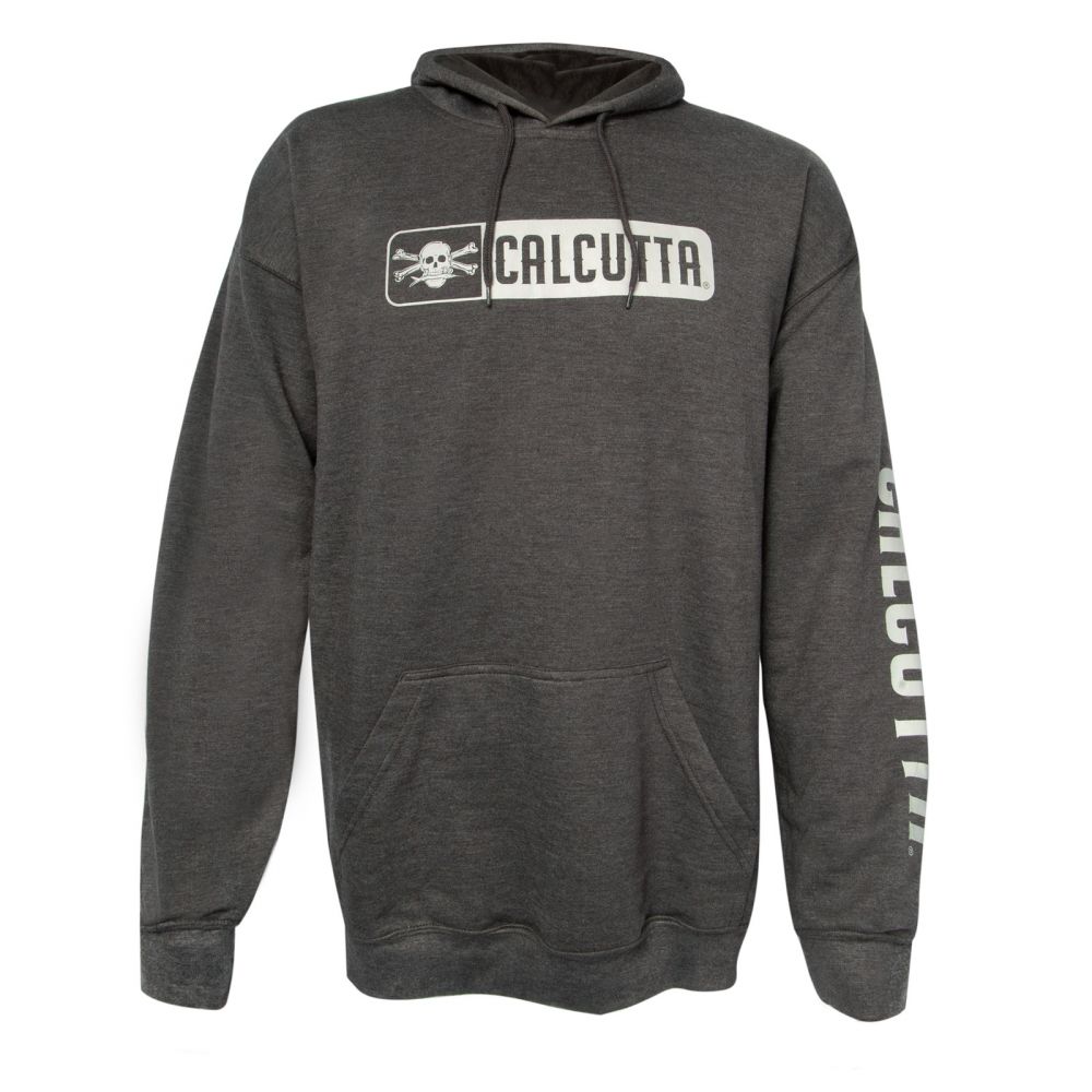 Calcutta Triblend Hoodie Sweatshirt, Gray, XL