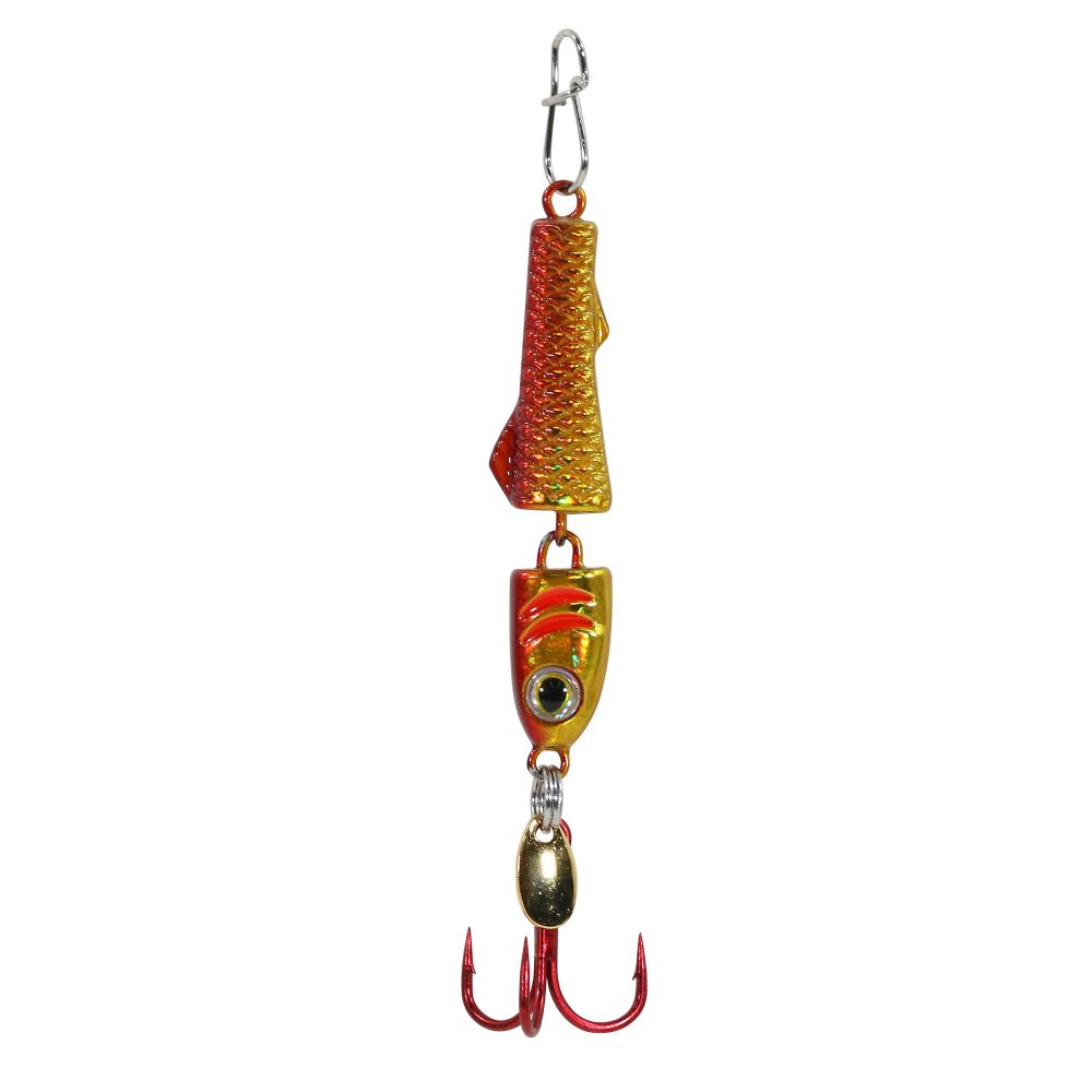 Clam Jointed Pinhead Pro - 1/32oz -  Size 16 - Gold/Red Holo 