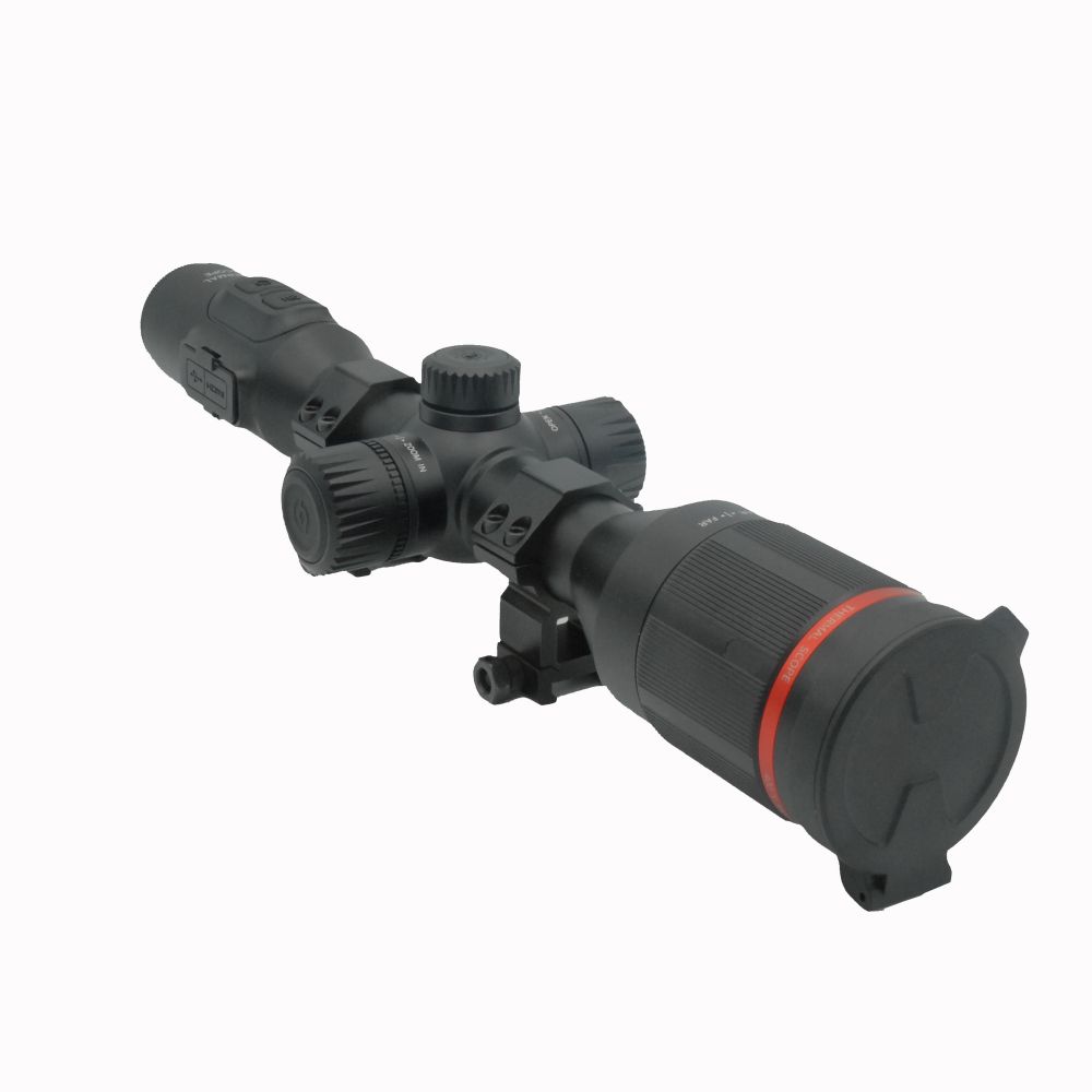 X-Vision TS200 Thermal Scope with Rings, Black, 2.3-9.2x35mm, Multi Reticle/Color 1024x768 OLED, 2,600 yds Detection