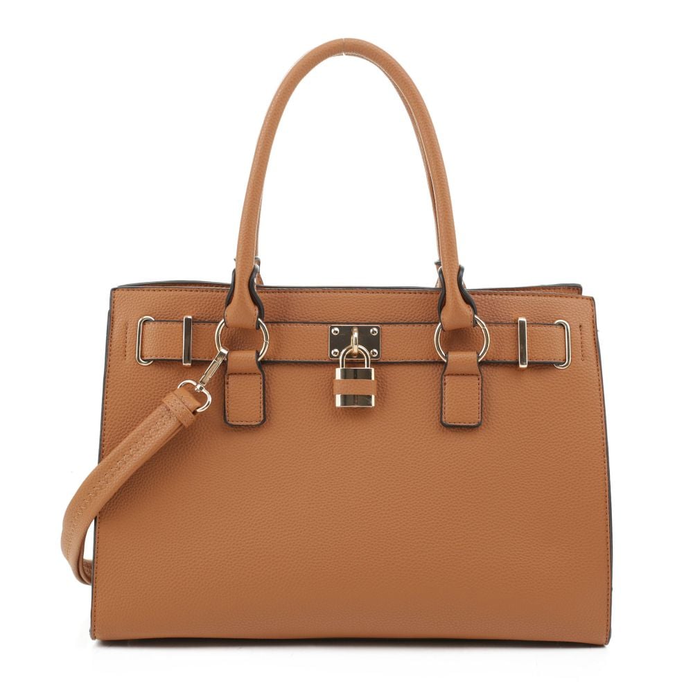 Jessie & James Dina Concealed Carry Lock and Key Satchel - Tan
