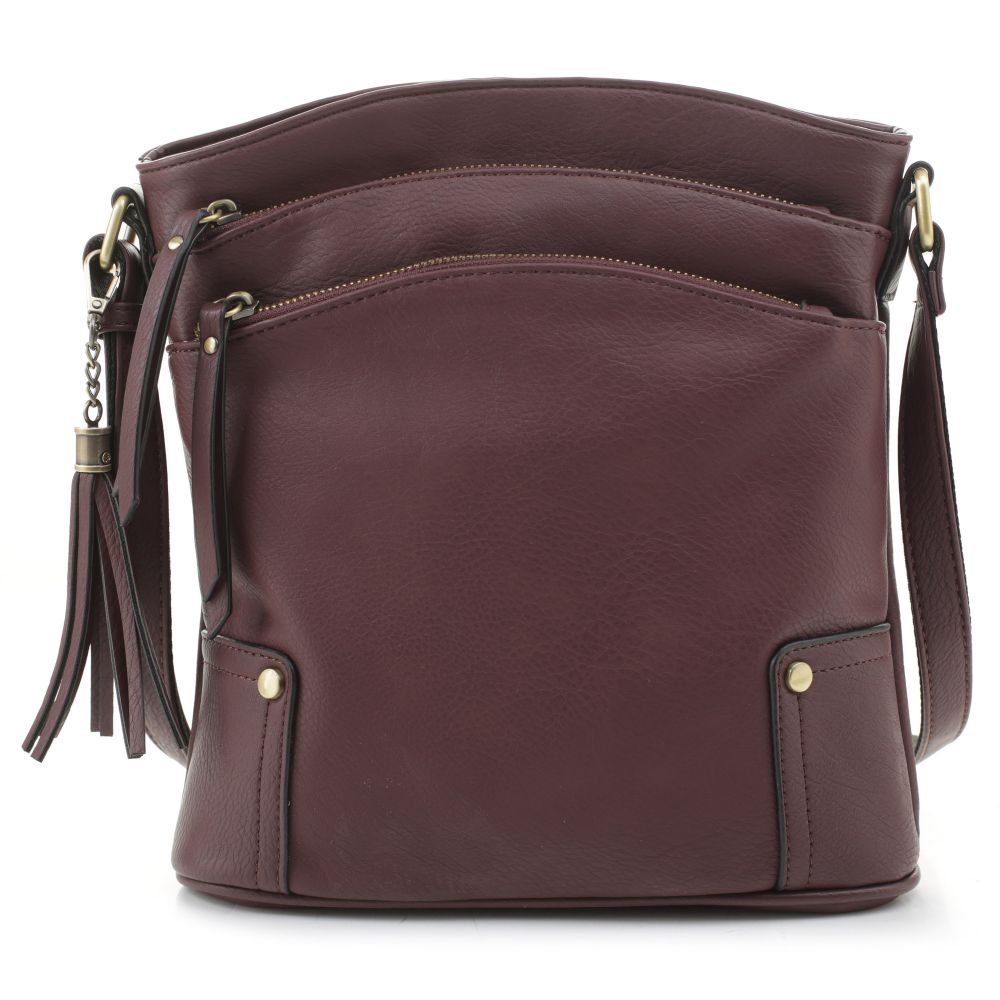 Jessie & James Robin Concealed Carry Lock and Key Crossbody - Wine