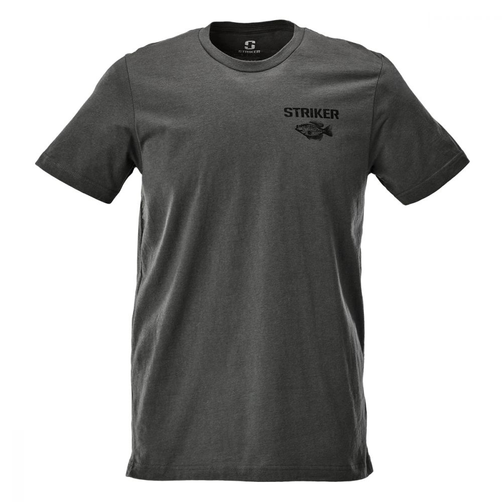 Striker Crappie Lager Tee - Charcoal - Large