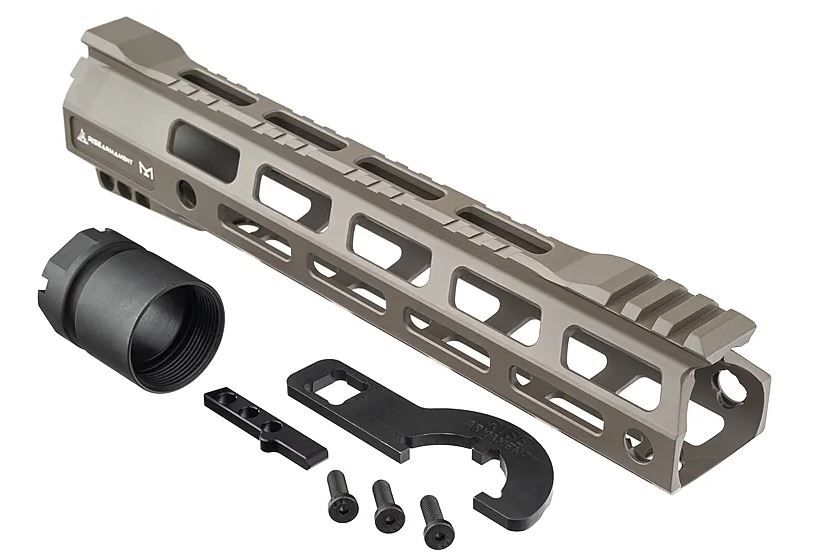 Rise Armament 10 AR-15 Skeletonized M-LOK Handguard - Foliage Green