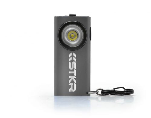 STKR SlimJIMMY Keychain Flashlight, Gray