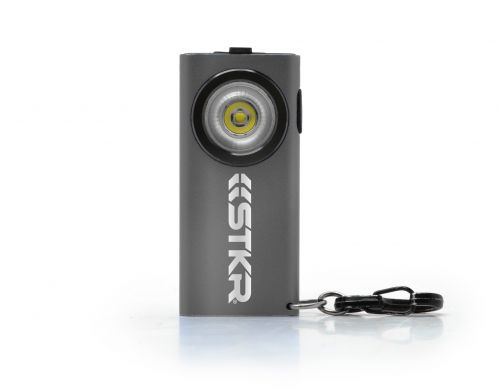 STKR SlimJIMMY Keychain Flashlight, Gray