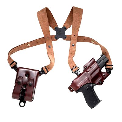 Galco Havana Brown Shoulder Holster Rig For Glock 20/21/29/3