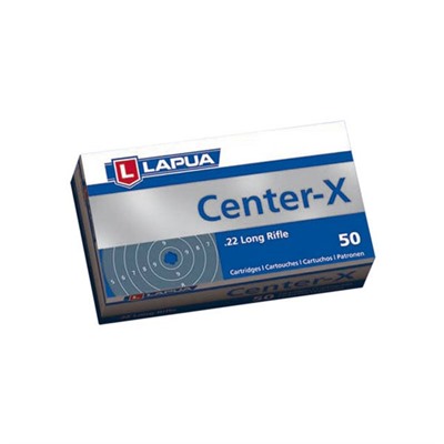 Lapua .22 LR Center-X 40 Gr Box of 50 (50 rounds per box)