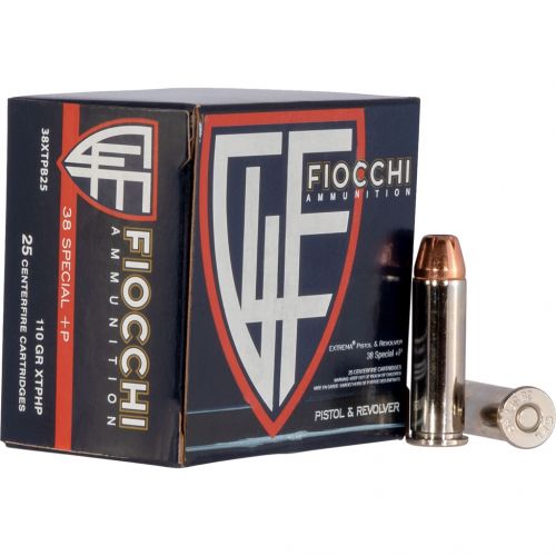 Fiocchi Extrema .38 Spc +P 110gr XTP JHP 25/bx (25 rounds per box)