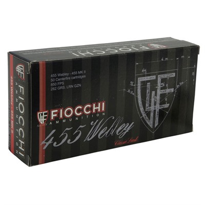 Fiocchi Specialty 455 Webley 262gr LRN 50/bx (50 rounds per box)