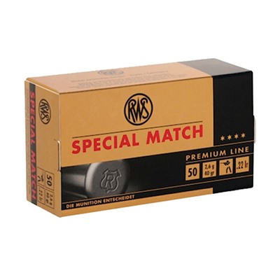 RWS .22 LR Special Match 40gr 50/bx (50 rounds per box)