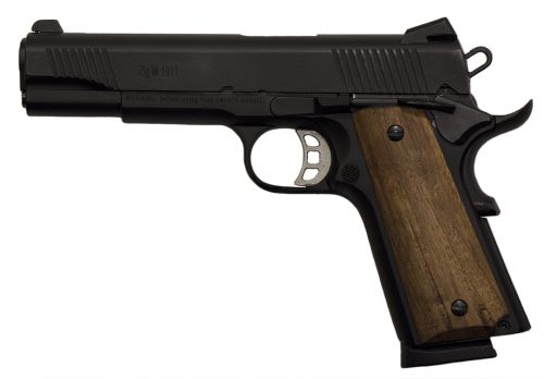 TISAS ZIG M 1911 45ACP 5 A2 BLU WD/GRIP SKELETON TRIG