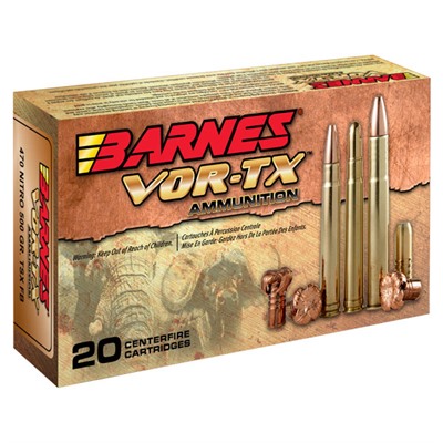 Barnes VOR-TX Safari 500 Nitro 570gr Banded Solid 20/bx