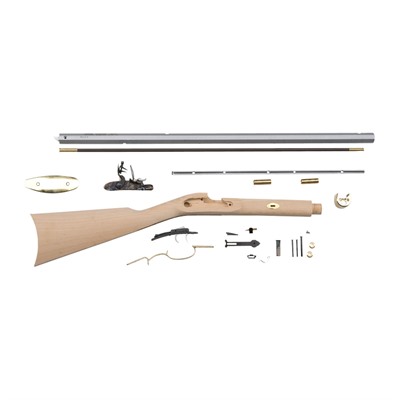 Frontier Rifle Kit/Select Raw Hardwood 50cal Percussion 28Bbl Wt